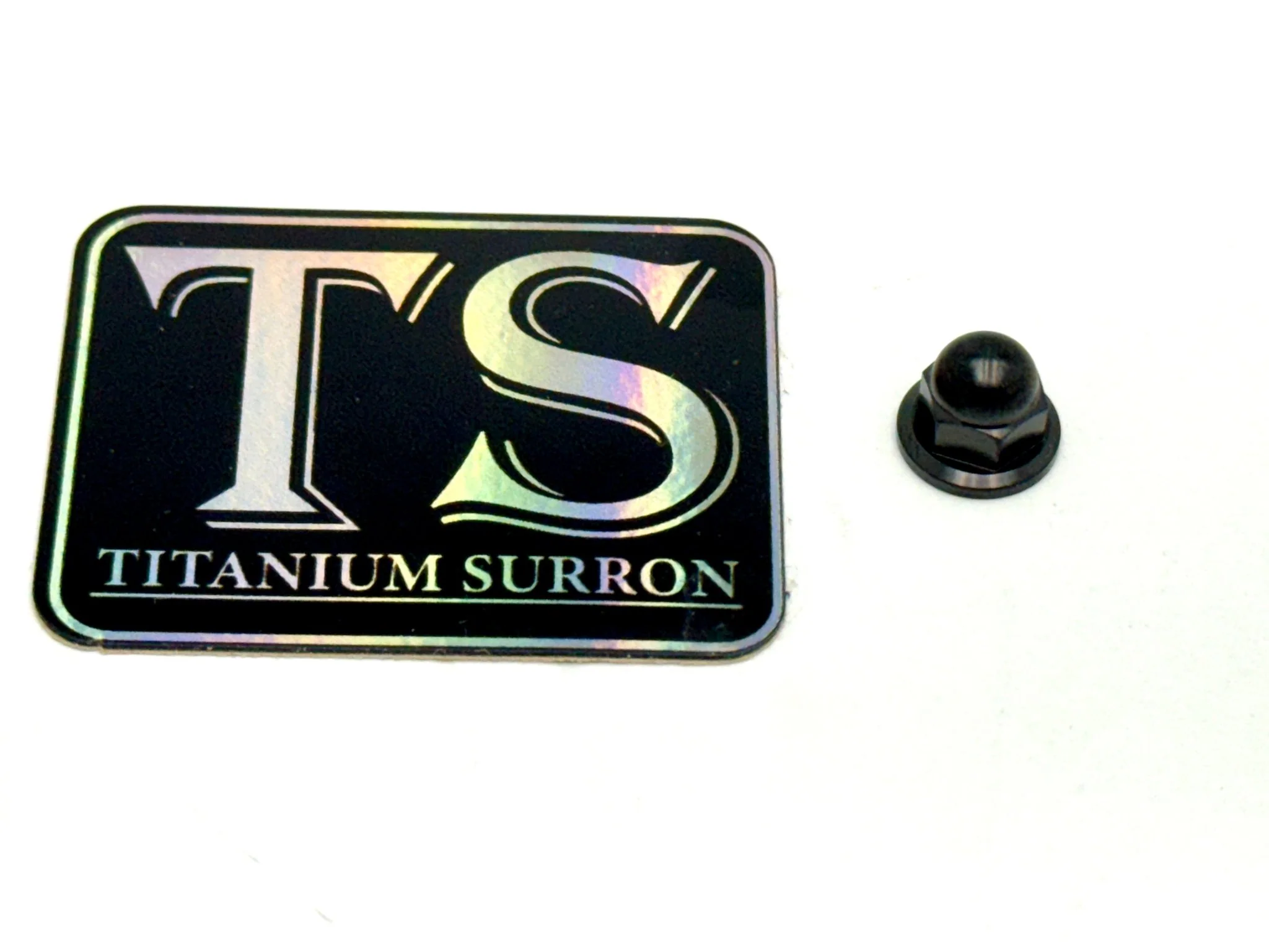 Anodized Titanium Dome Nut for Rear Shock Mud Guard - Image 2