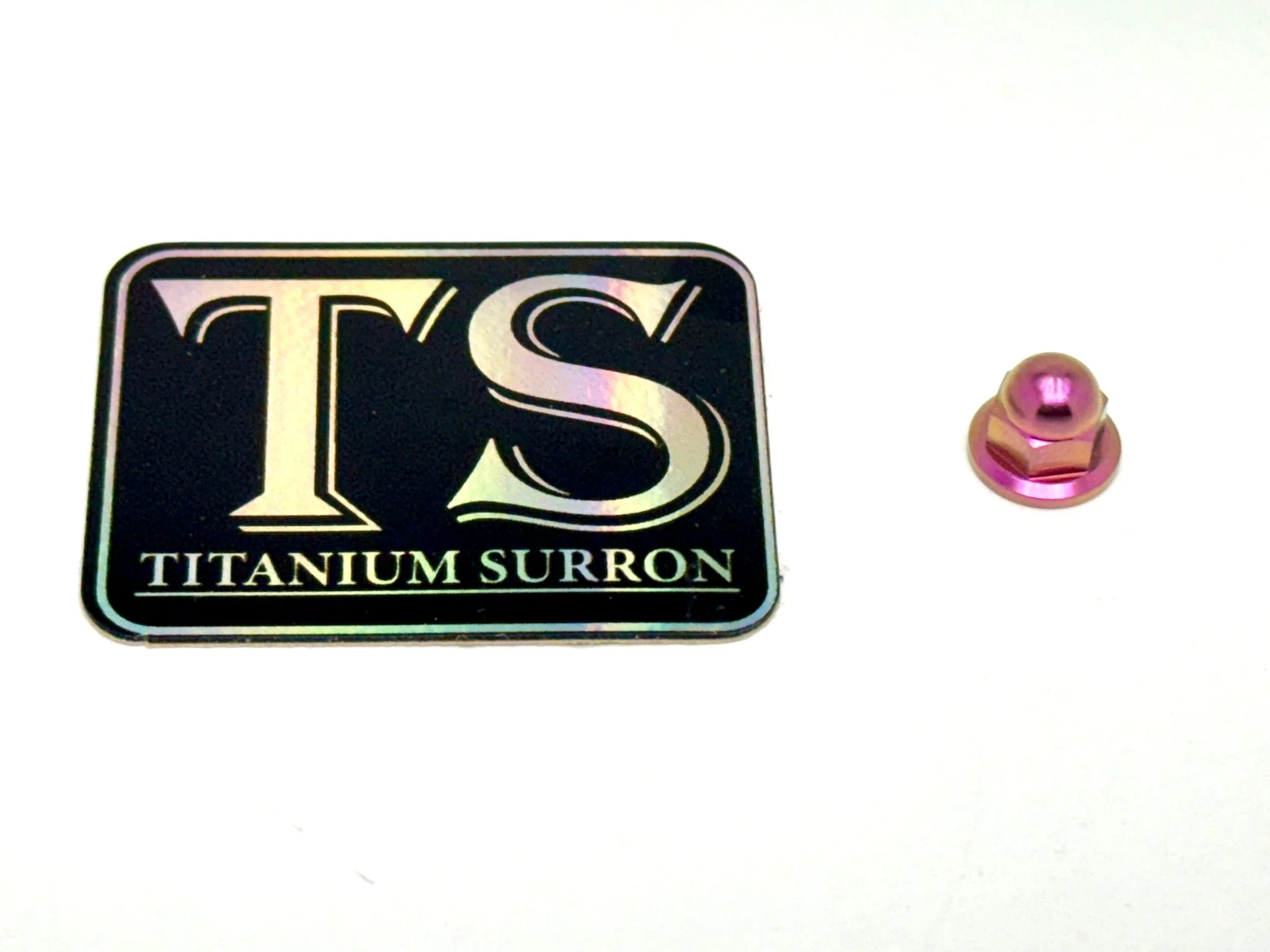 Anodized Titanium Dome Nut for Rear Shock Mud Guard - Image 3