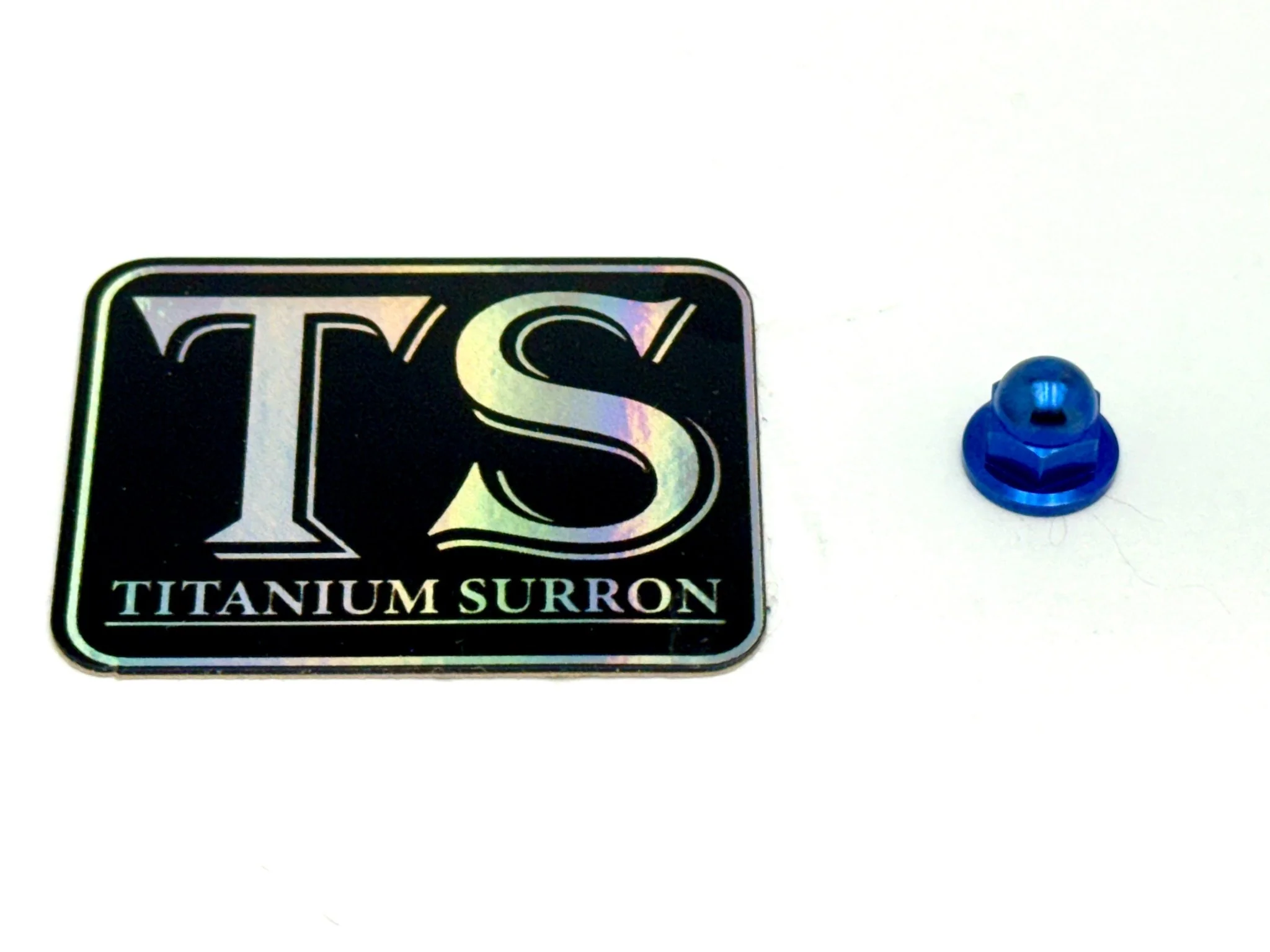 Anodized Titanium Dome Nut for Rear Shock Mud Guard - Image 4