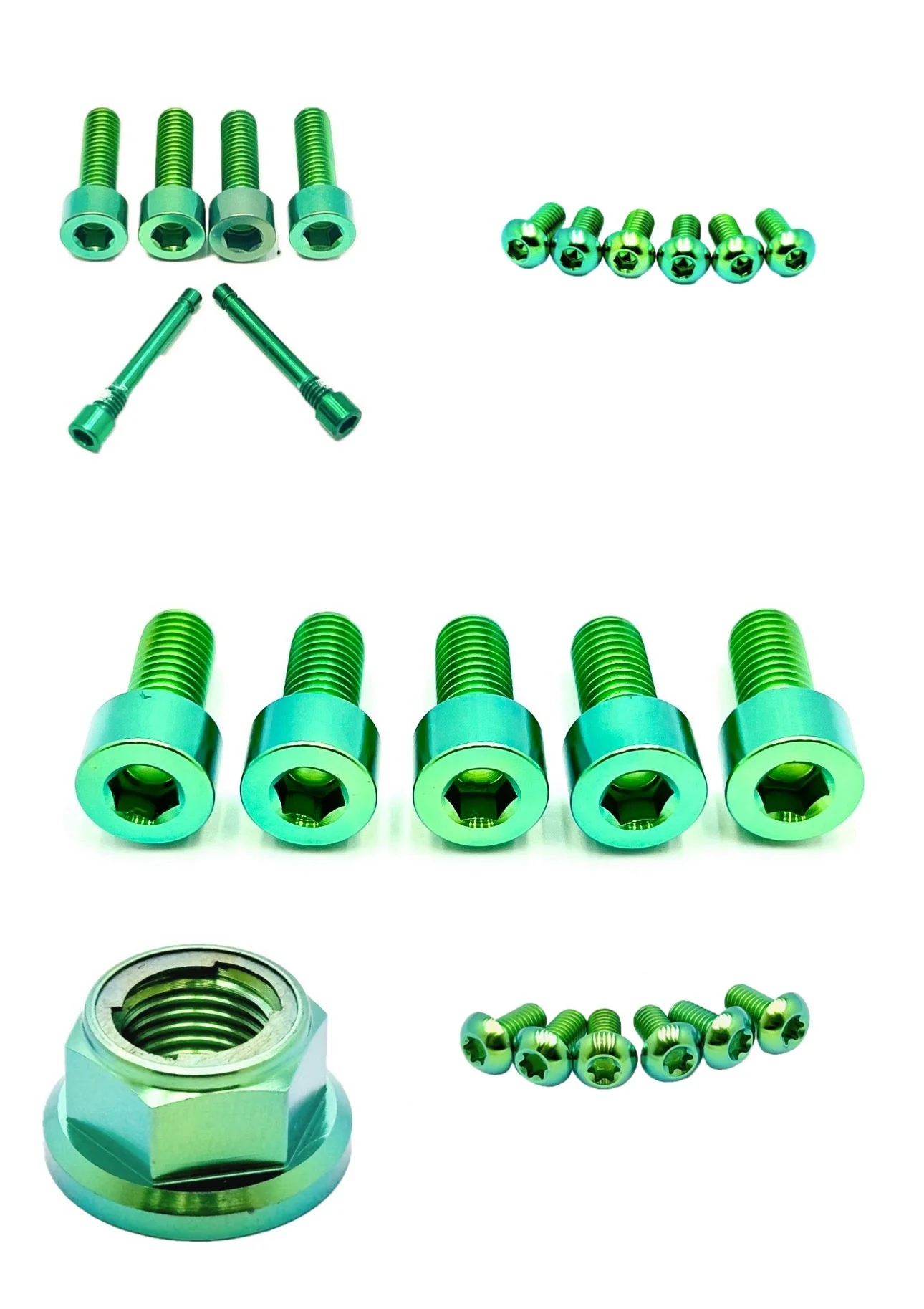 Titanium Front and Rear Wheel Bolt Kit - Image 4