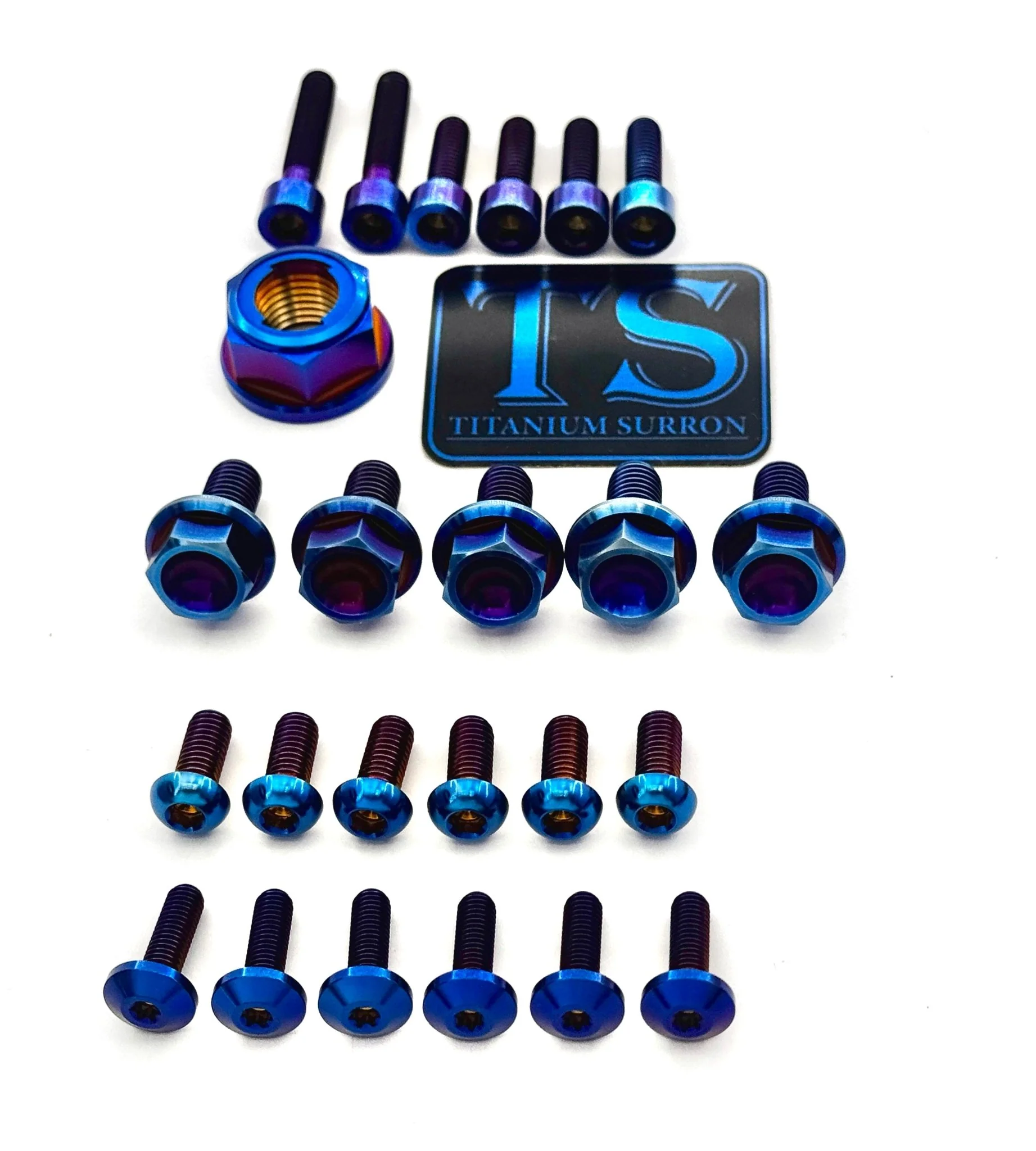 Titanium Front and Rear Wheel Bolt Kit - Image 9