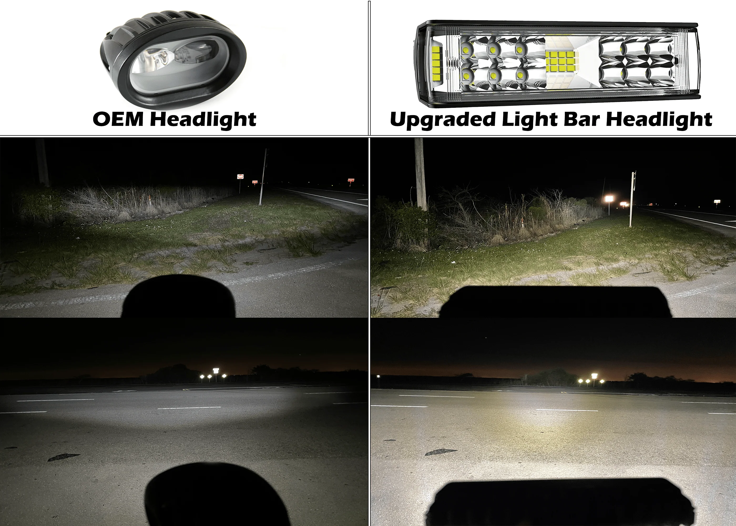 GritShift Blinder LED Light Bar Headlight MX4/MX5 - Image 3