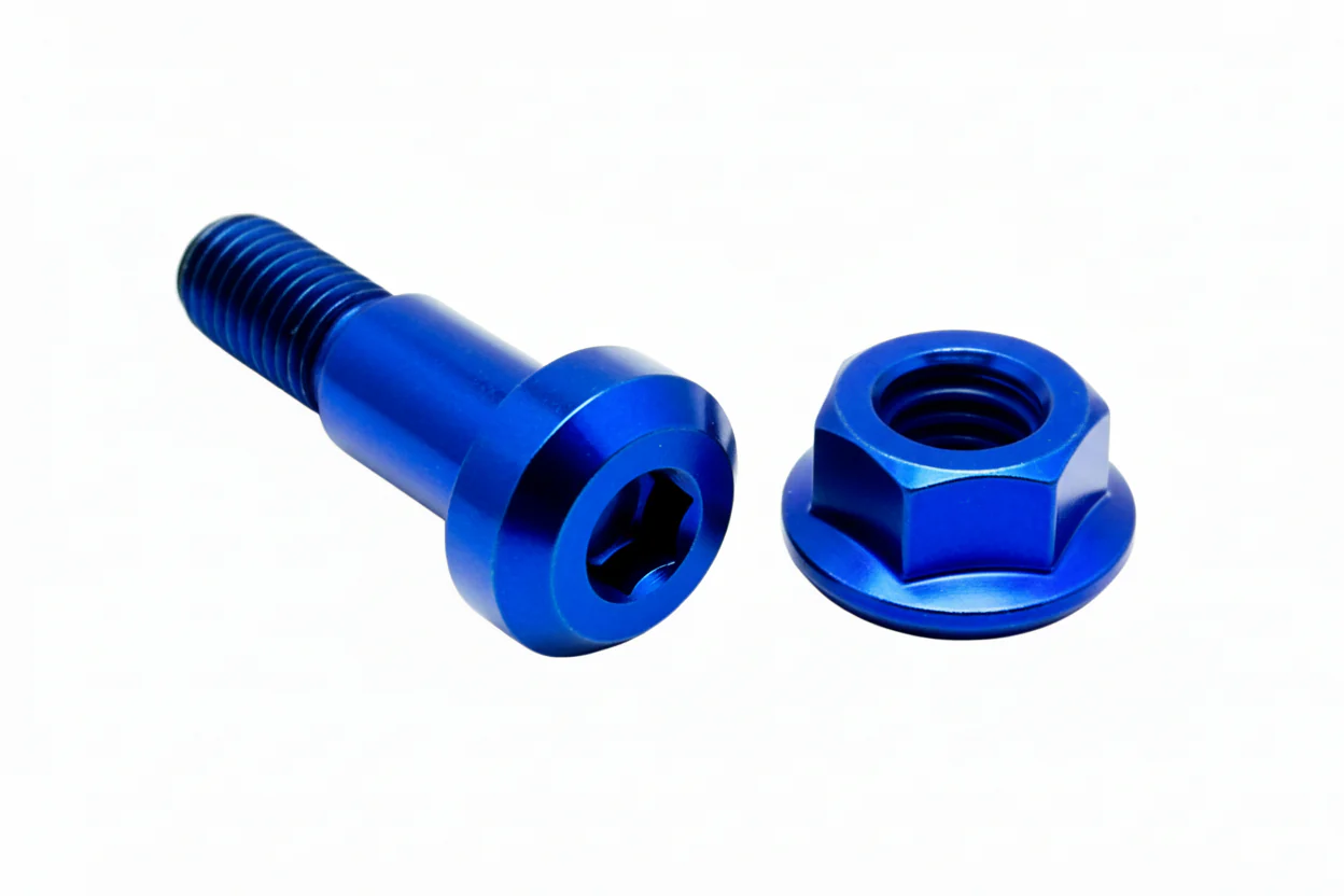 Titanium Kickstand Bolt/ Nut Set- E-Ride Pro, Surron, Segway - Image 3