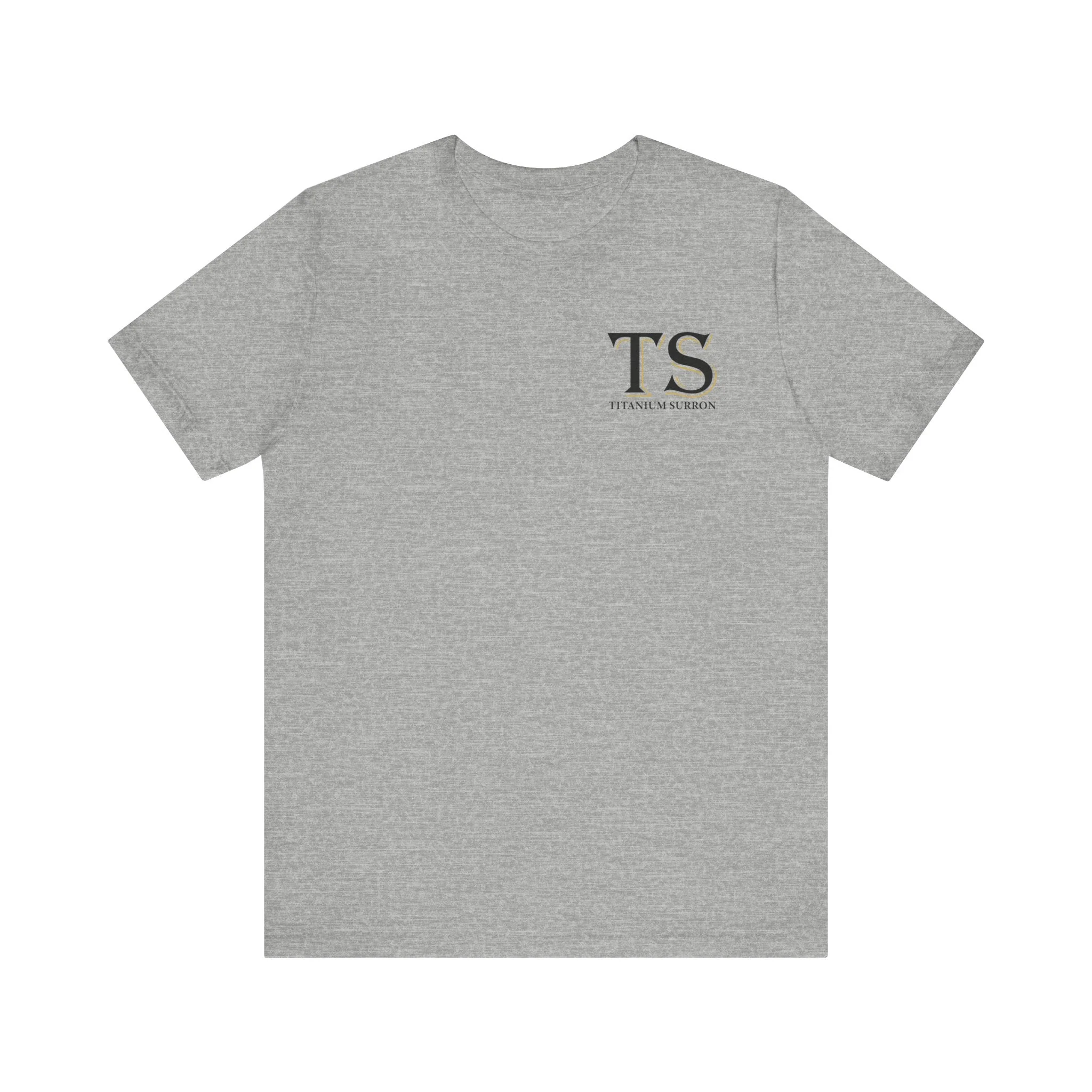 Stylish Titanium Series Unisex Short Sleeve Tee - Minimalist Design - Image 10