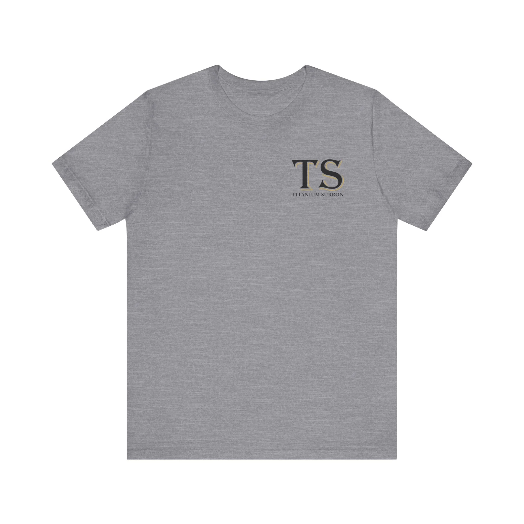 Stylish Titanium Series Unisex Short Sleeve Tee - Minimalist Design - Image 11