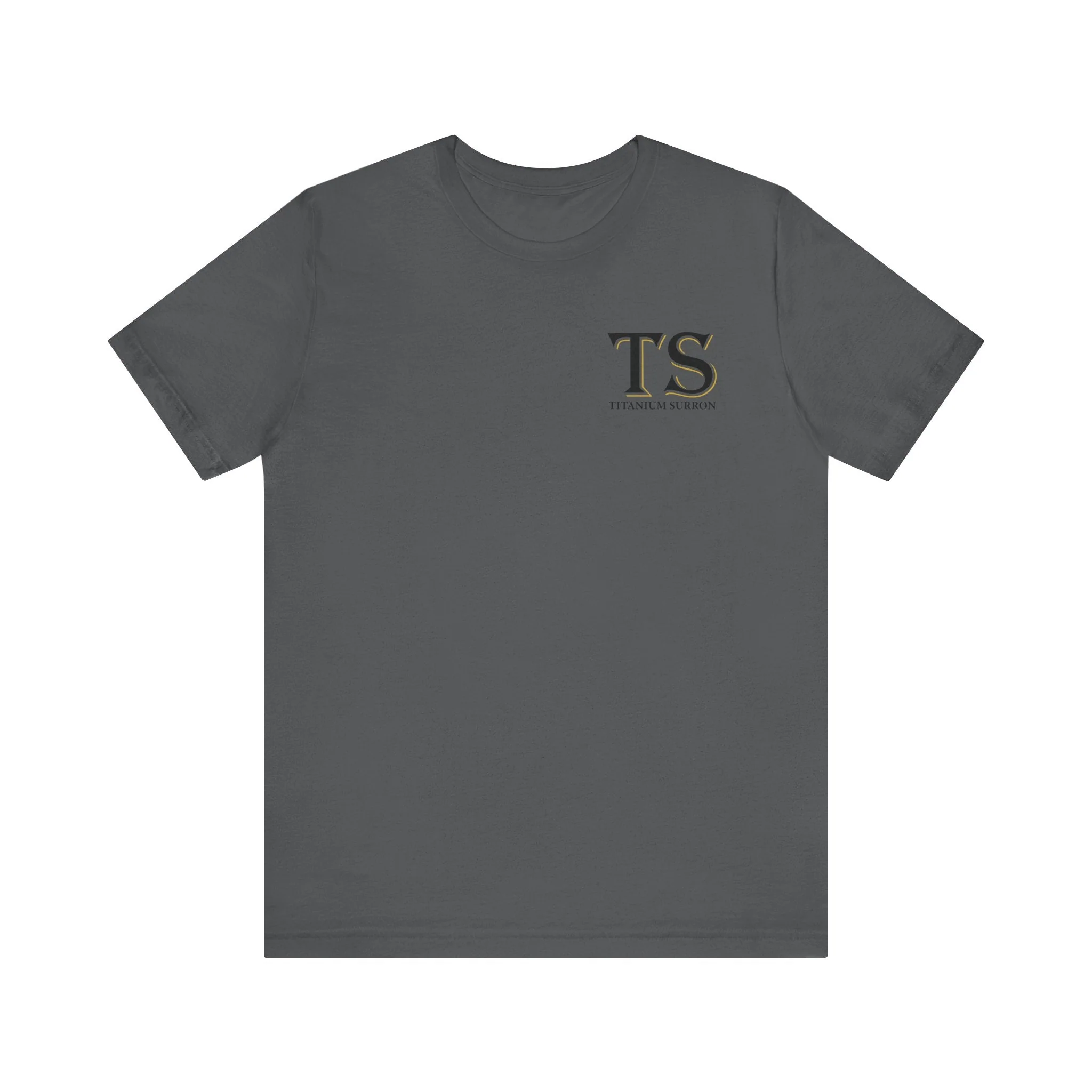 Stylish Titanium Series Unisex Short Sleeve Tee - Minimalist Design - Image 12