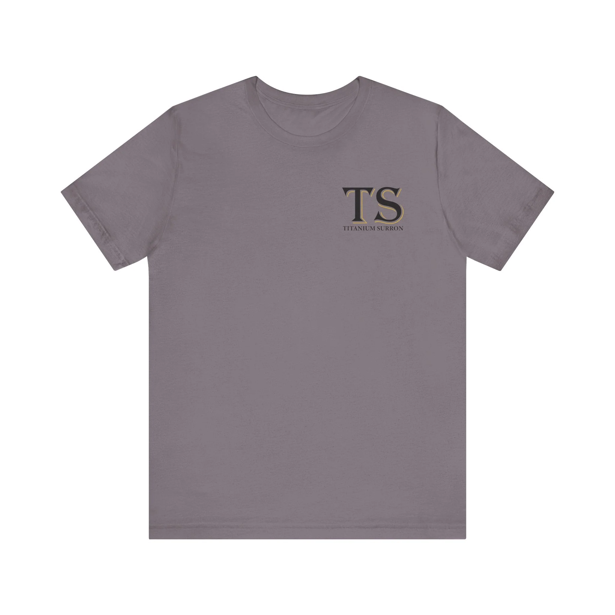 Stylish Titanium Series Unisex Short Sleeve Tee - Minimalist Design - Image 13