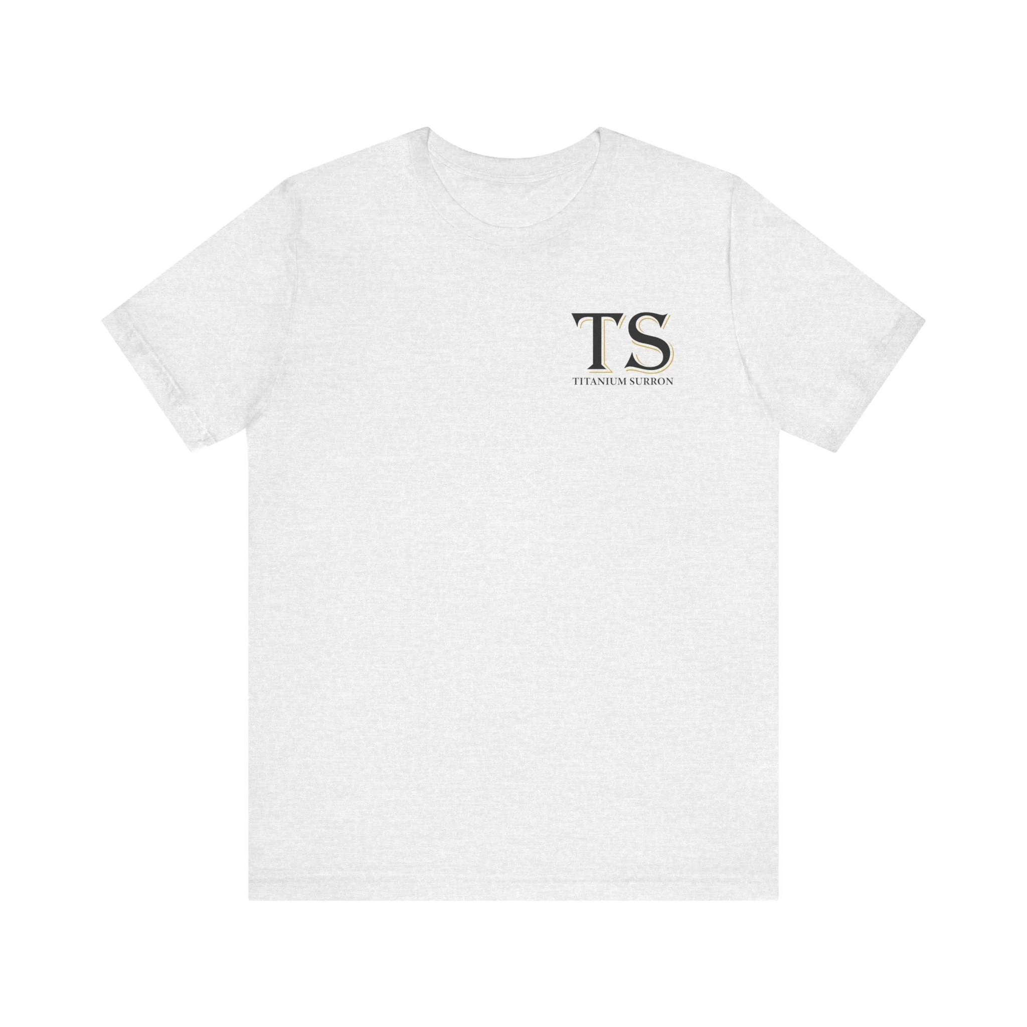 Stylish Titanium Series Unisex Short Sleeve Tee - Minimalist Design - Image 3