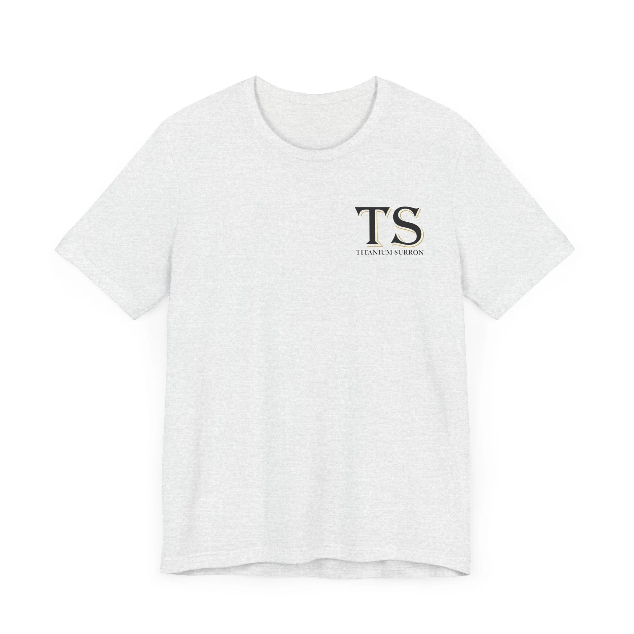Stylish Titanium Series Unisex Short Sleeve Tee - Minimalist Design - Image 33
