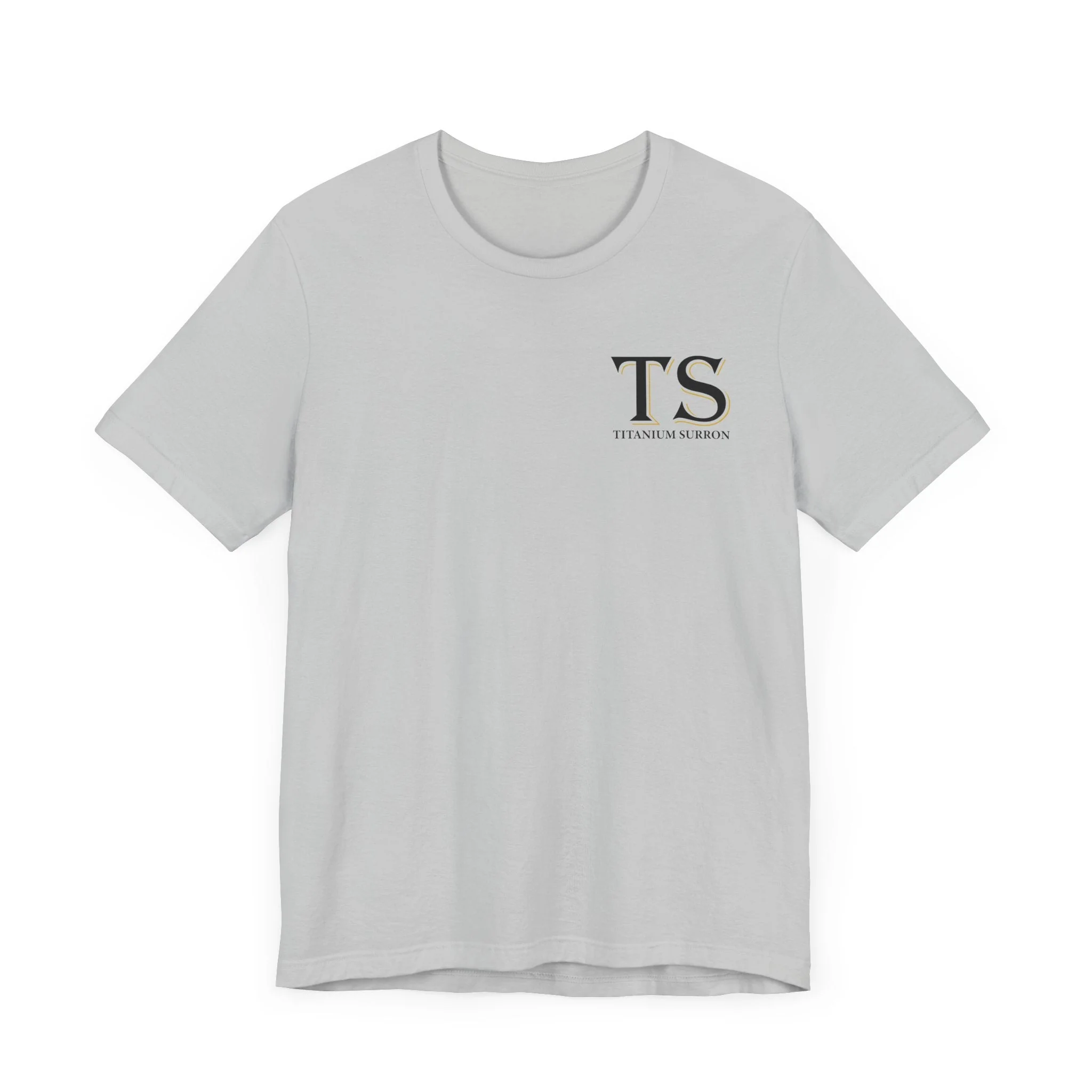 Stylish Titanium Series Unisex Short Sleeve Tee - Minimalist Design - Image 36