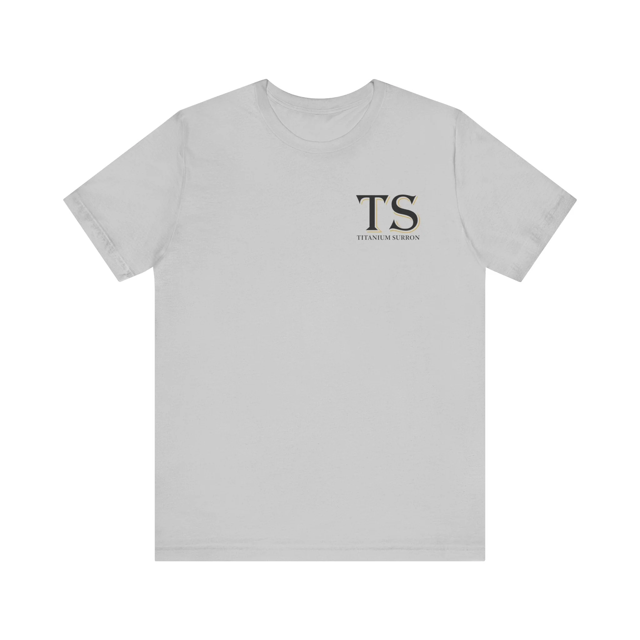 Stylish Titanium Series Unisex Short Sleeve Tee - Minimalist Design - Image 4