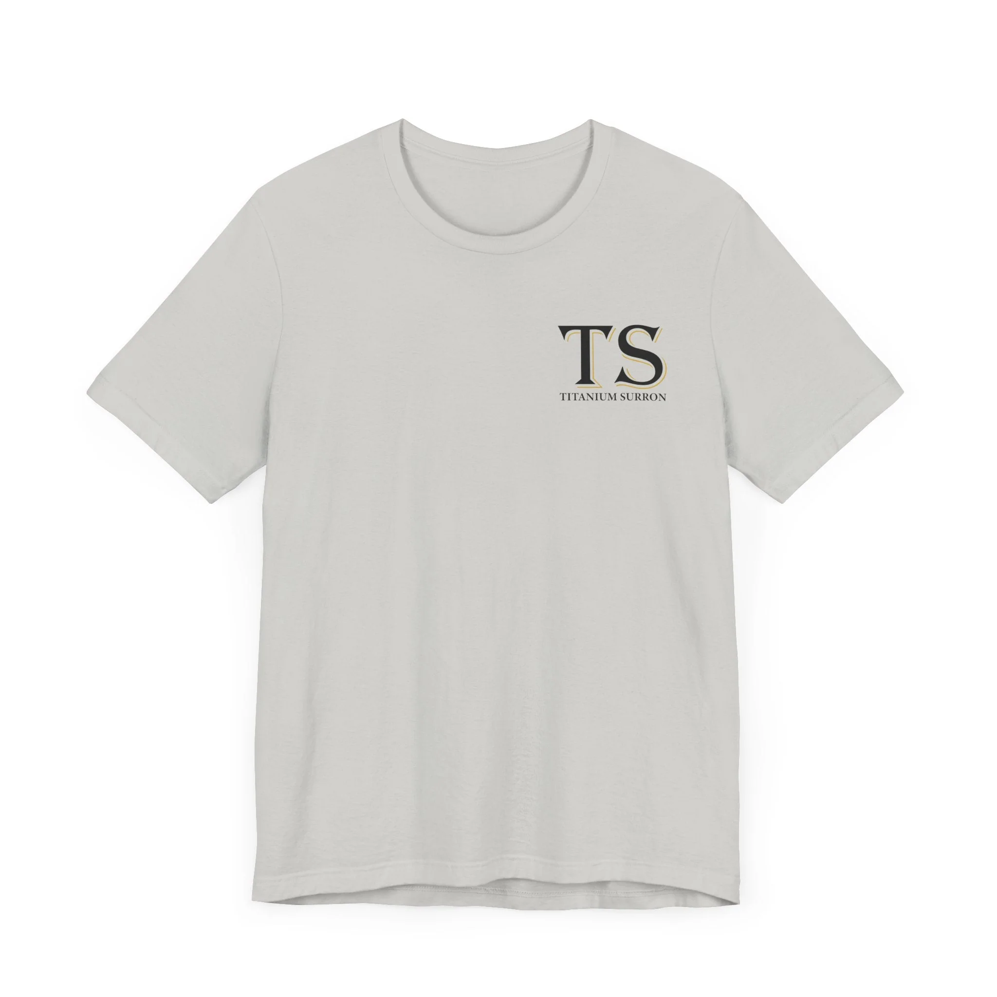 Stylish Titanium Series Unisex Short Sleeve Tee - Minimalist Design - Image 45