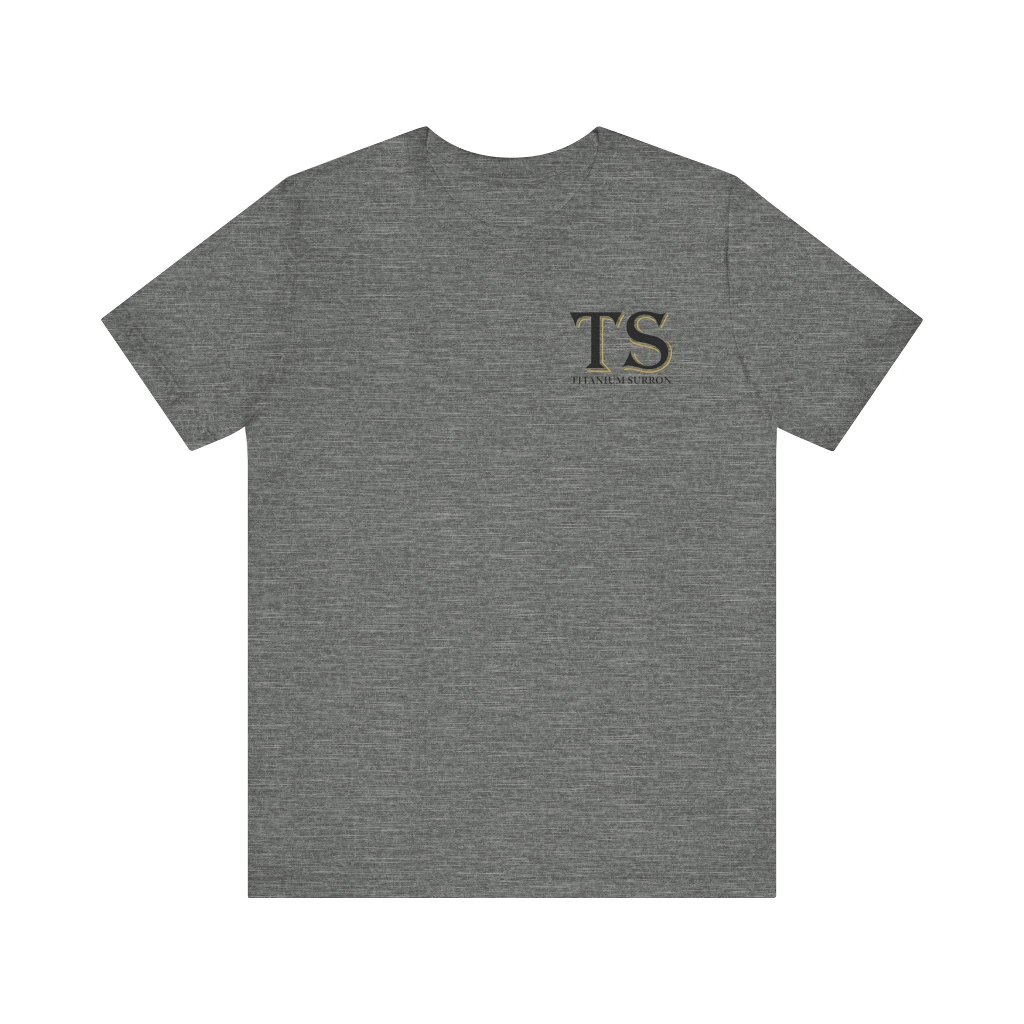 Stylish Titanium Series Unisex Short Sleeve Tee - Minimalist Design - Image 5