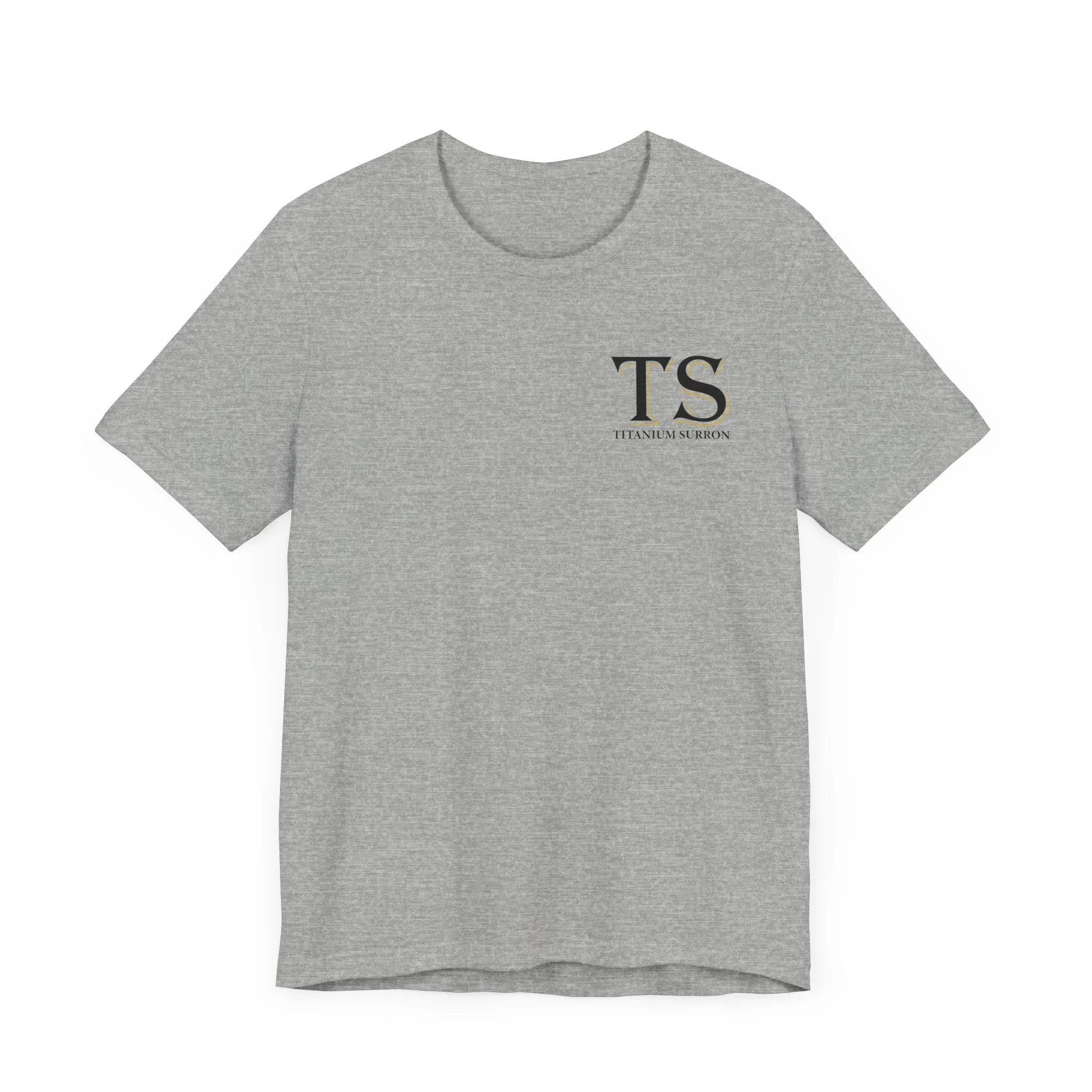 Stylish Titanium Series Unisex Short Sleeve Tee - Minimalist Design - Image 54