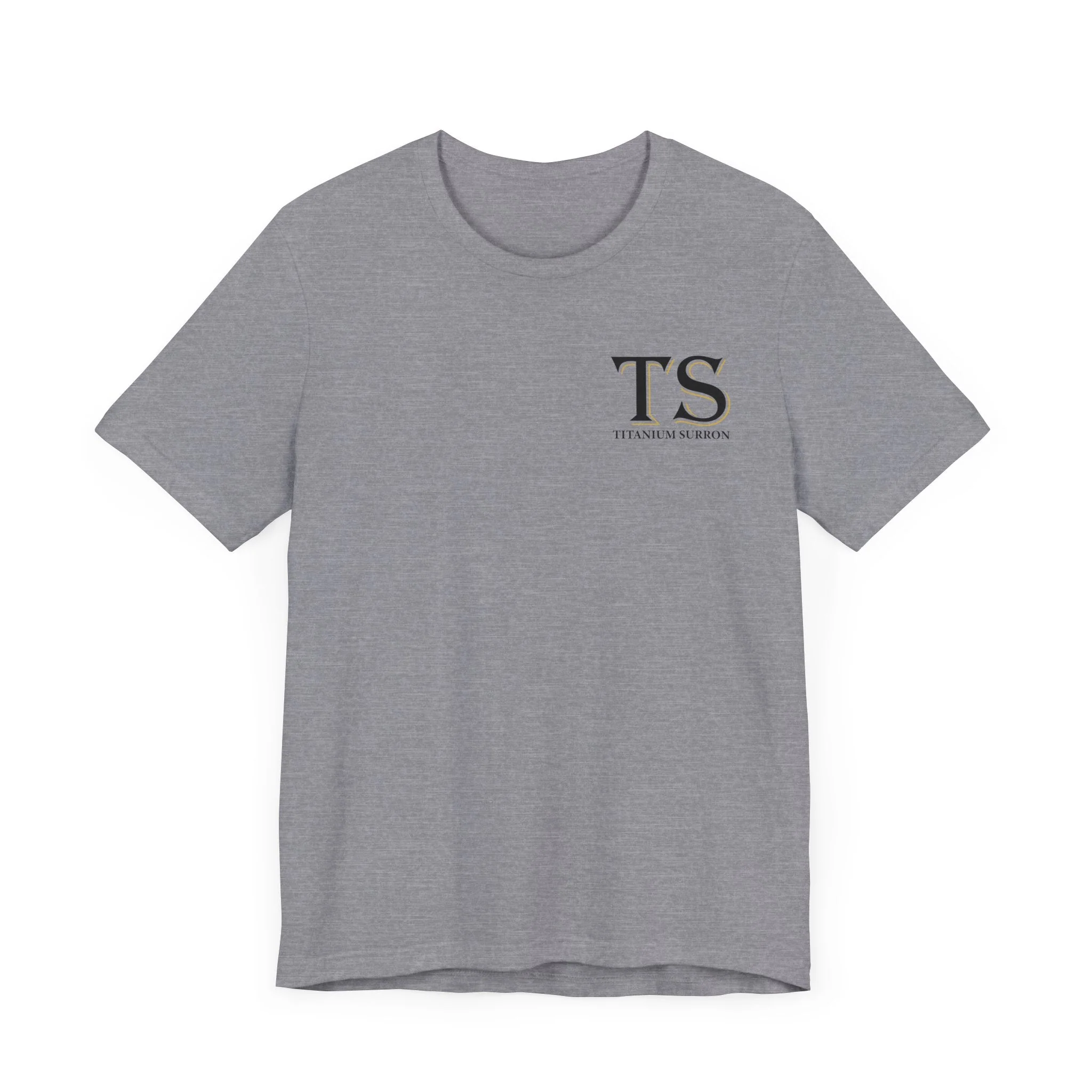 Stylish Titanium Series Unisex Short Sleeve Tee - Minimalist Design - Image 57