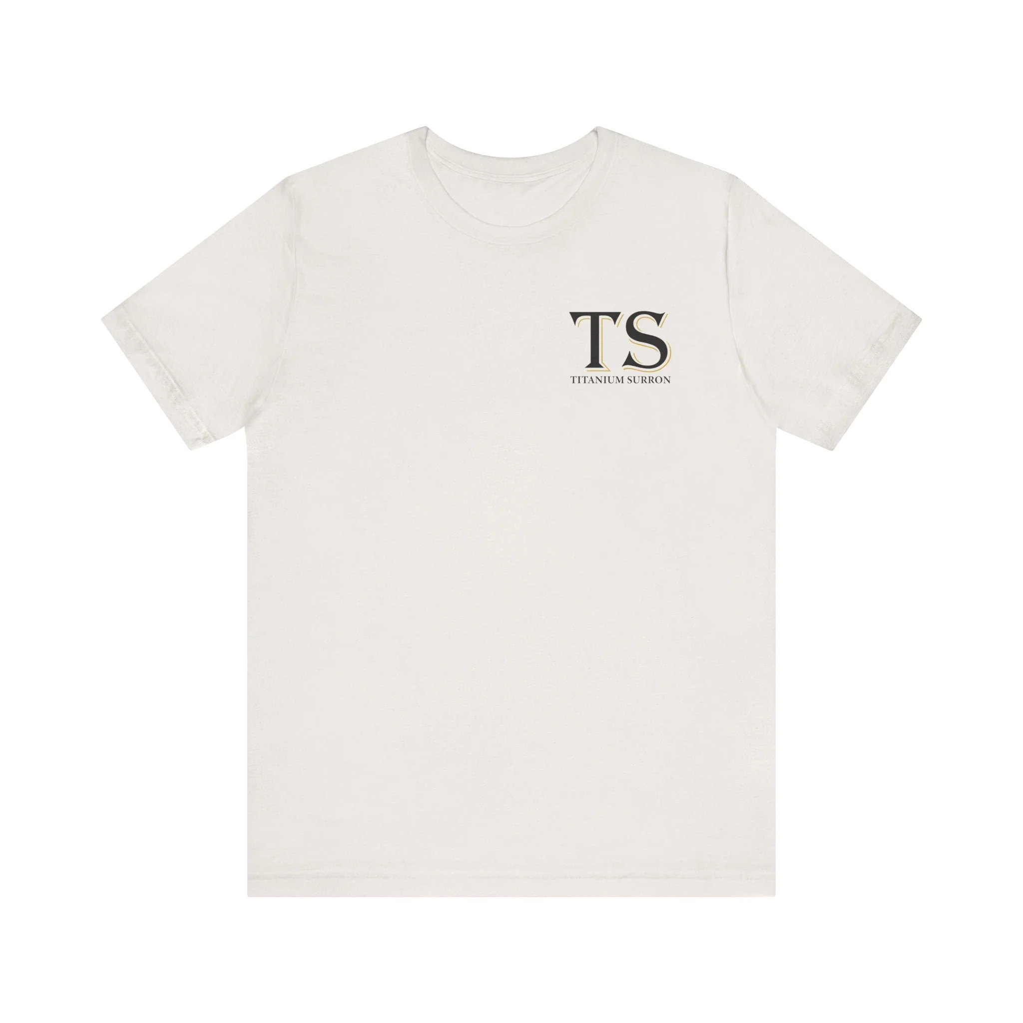 Stylish Titanium Series Unisex Short Sleeve Tee - Minimalist Design - Image 6