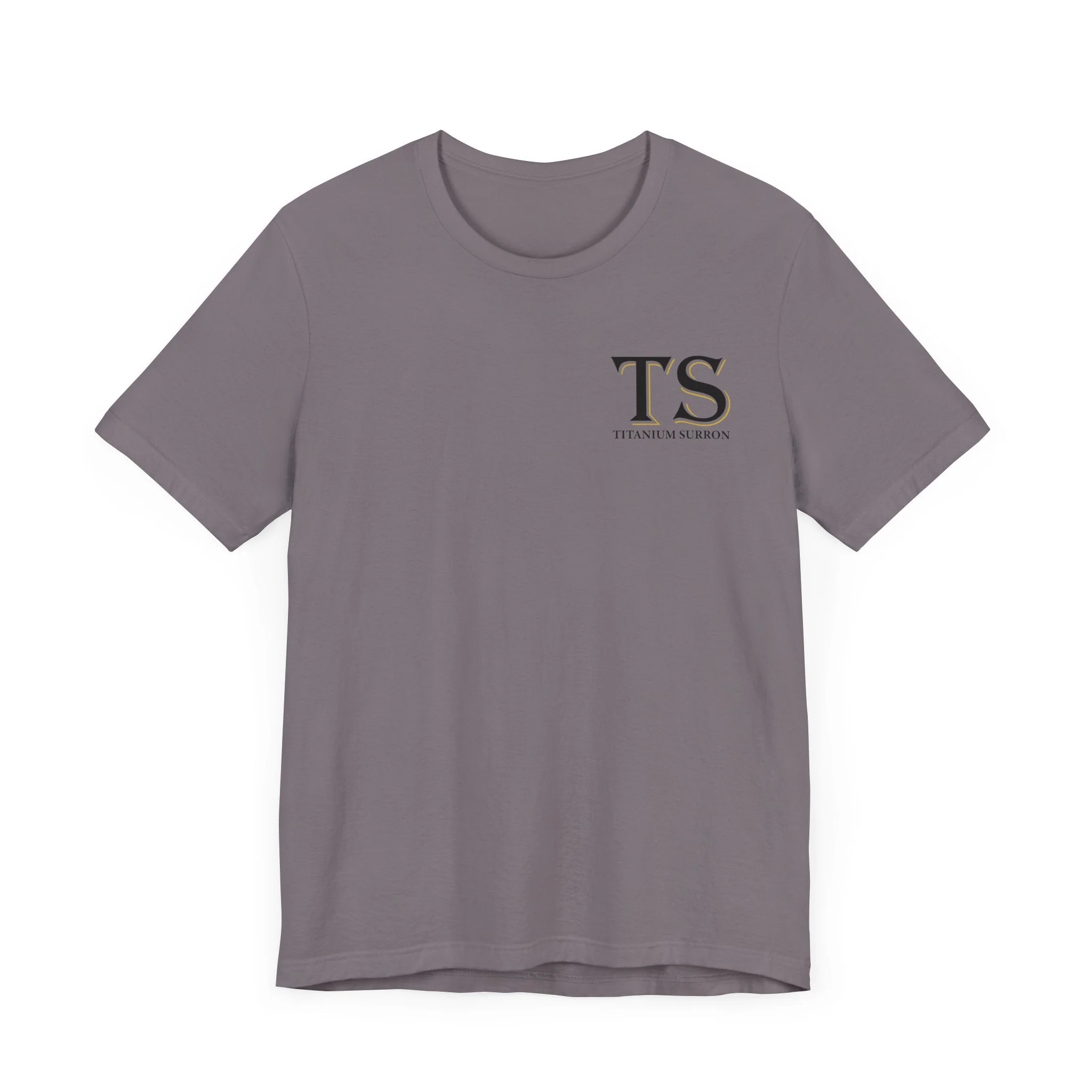 Stylish Titanium Series Unisex Short Sleeve Tee - Minimalist Design - Image 63