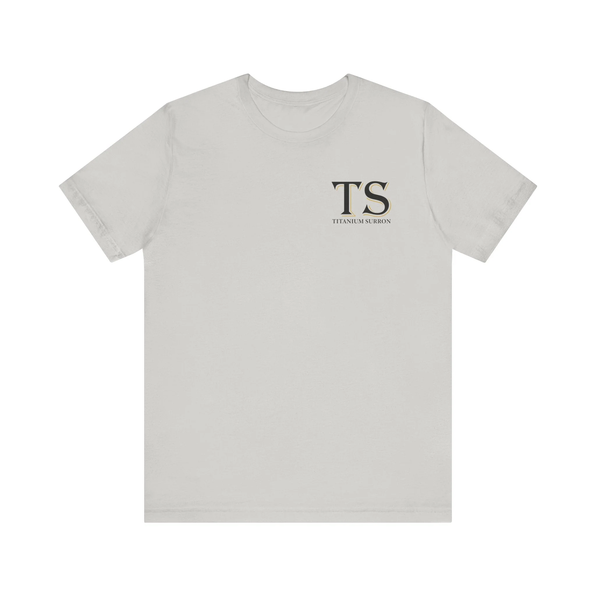 Stylish Titanium Series Unisex Short Sleeve Tee - Minimalist Design - Image 7