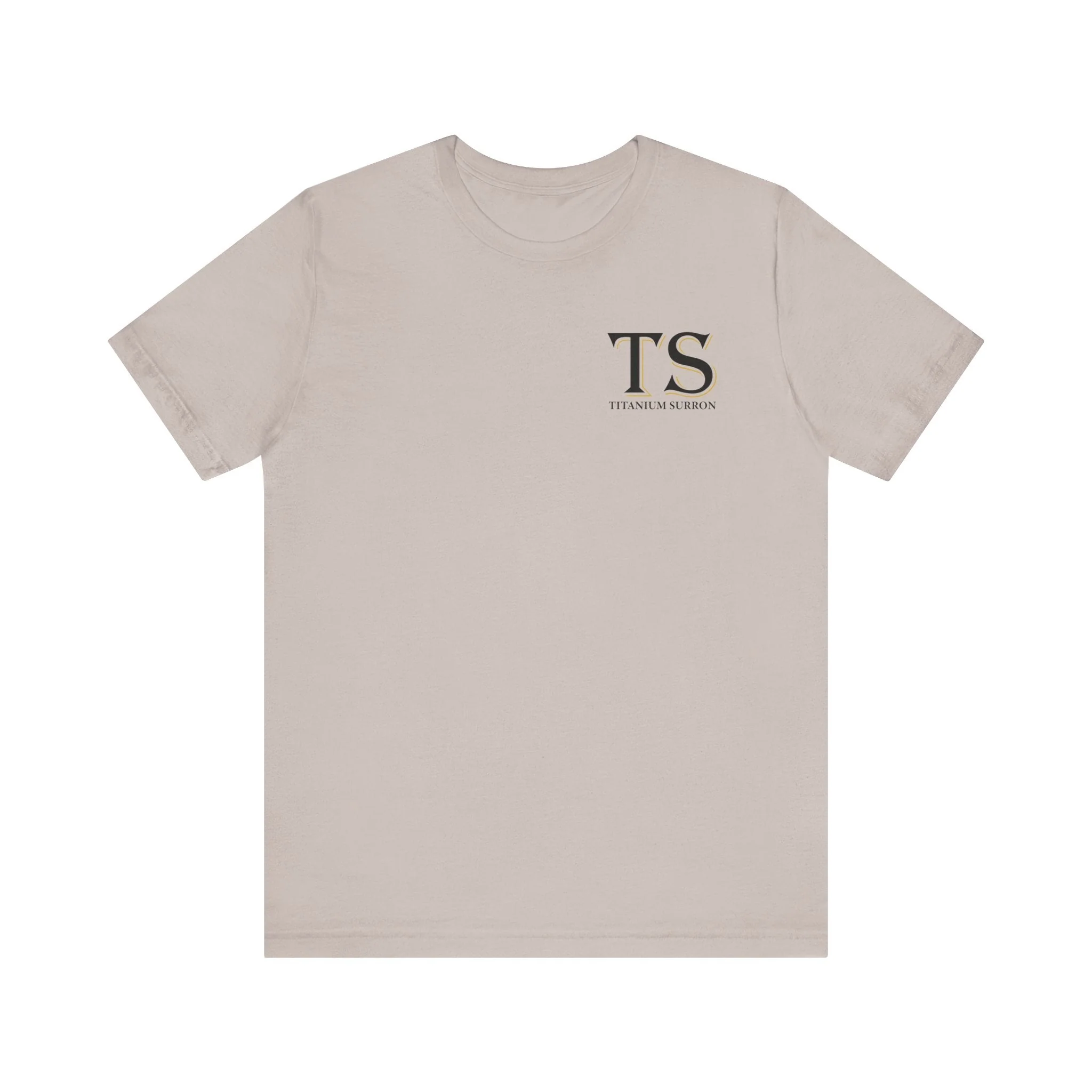 Stylish Titanium Series Unisex Short Sleeve Tee - Minimalist Design - Image 9