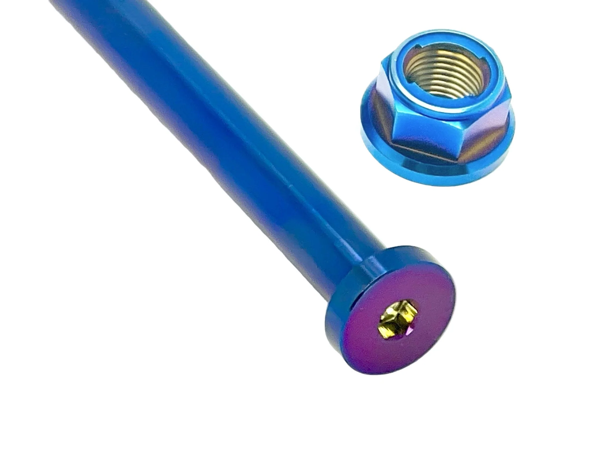 Titanium Rear Axle and Nut - Surron LBX (Two pcs) - Image 2