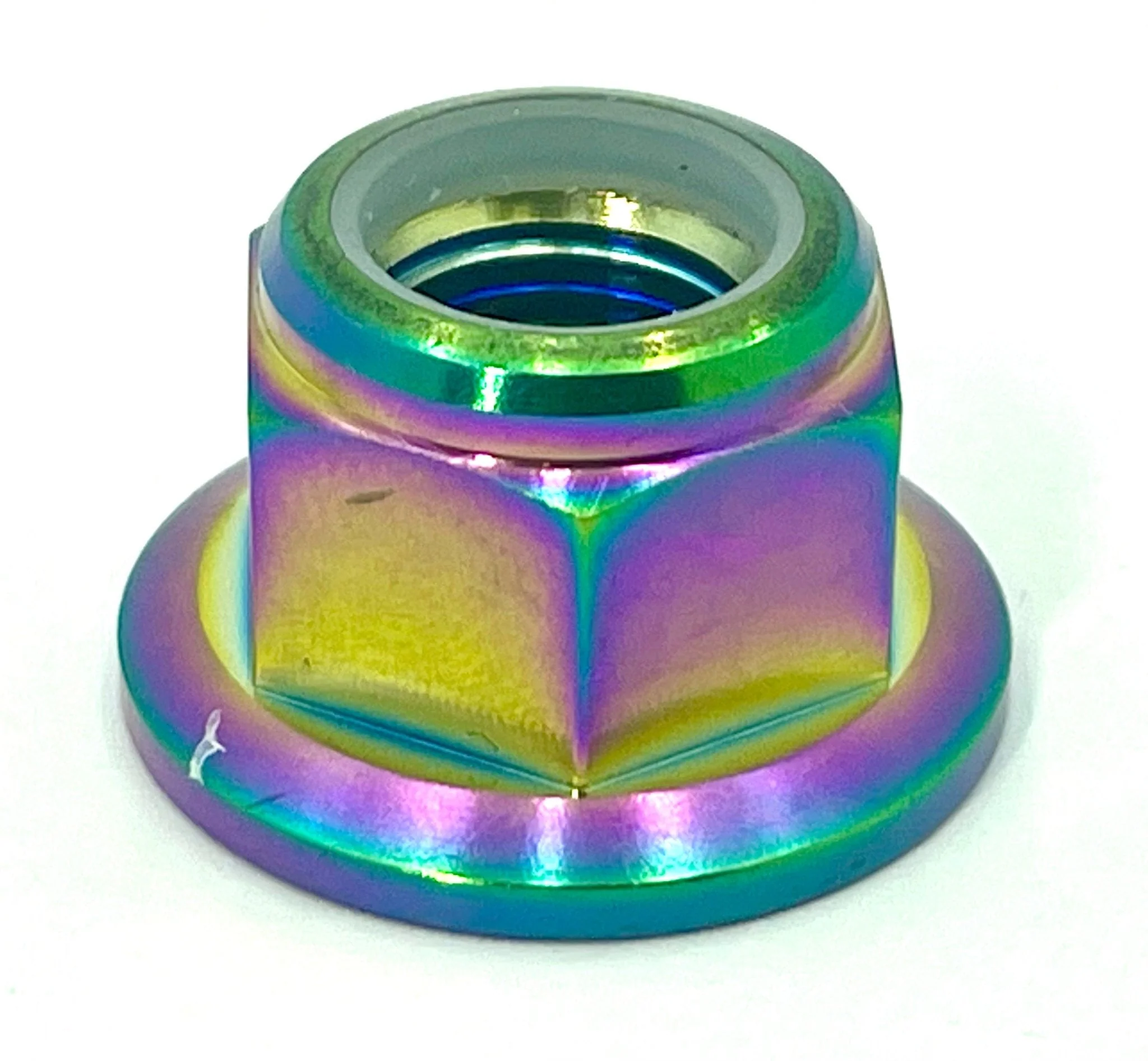 Anodized Titanium Nylock Nut - M12x1.25 - Image 3