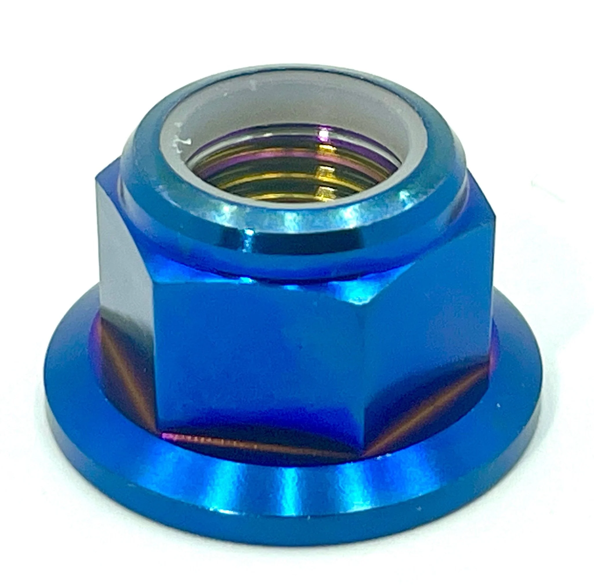 Anodized Titanium Nylock Nut - M12x1.25 - Image 5